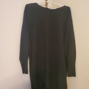 Black Tunic length sweater